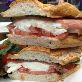 Gluten-free chicken sandwich from Senza Gluten